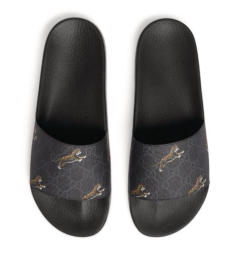 cheap gucci slides tiger boys|men Gucci slides size 12.